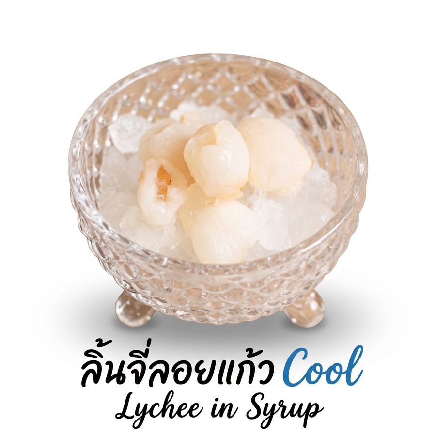 ลิ้นจี่ลอยแก้ว